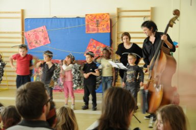 R&eacute;p&eacute;tition et mise en musique de la chanson cr&eacute;&eacute;e